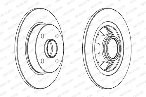 спирачен диск FERODO DDF432