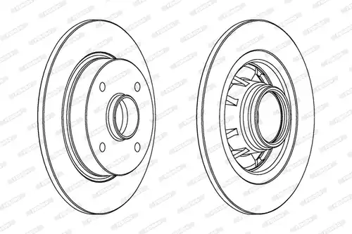 спирачен диск FERODO DDF433