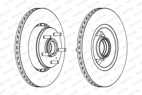 спирачен диск FERODO DDF434