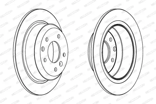 спирачен диск FERODO DDF441