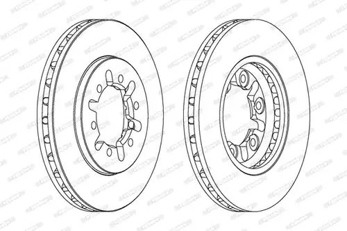 спирачен диск FERODO DDF443
