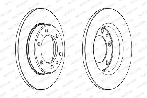 спирачен диск FERODO DDF444