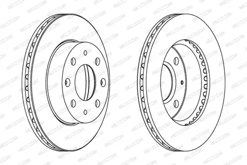 спирачен диск FERODO DDF451