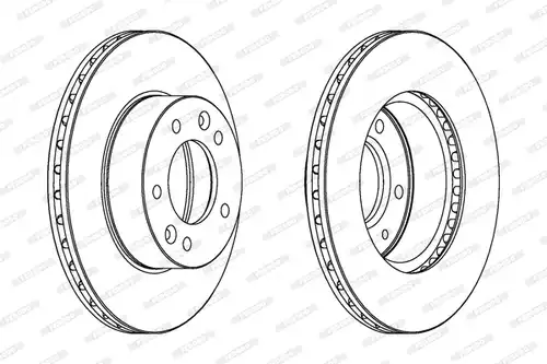 спирачен диск FERODO DDF455