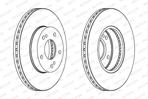спирачен диск FERODO DDF463