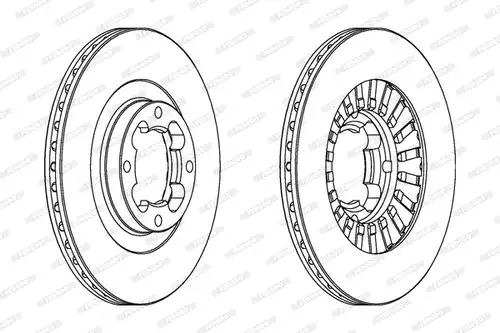 спирачен диск FERODO DDF465