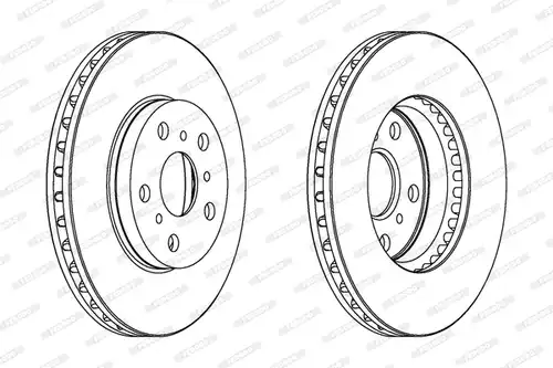 спирачен диск FERODO DDF466