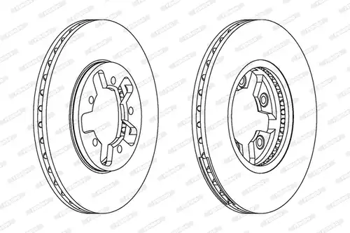 спирачен диск FERODO DDF470