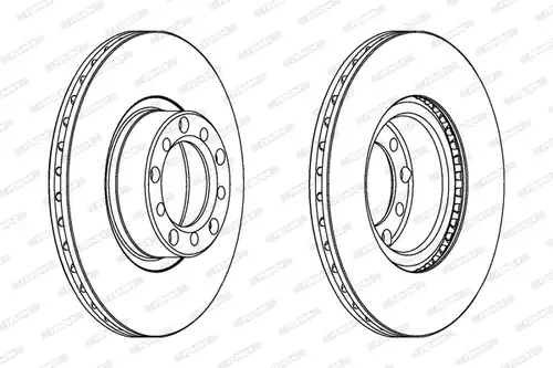 спирачен диск FERODO DDF476