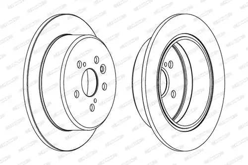 спирачен диск FERODO DDF486