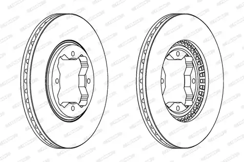 спирачен диск FERODO DDF494