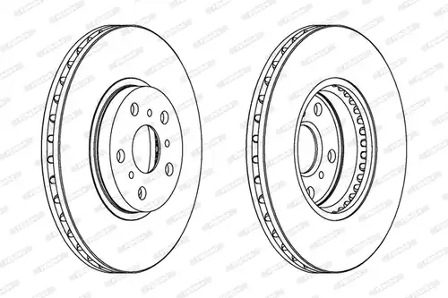 спирачен диск FERODO DDF502