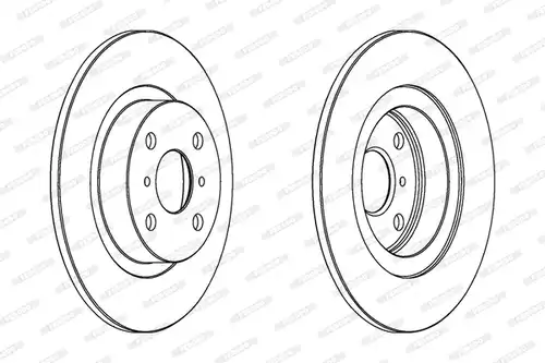 спирачен диск FERODO DDF504