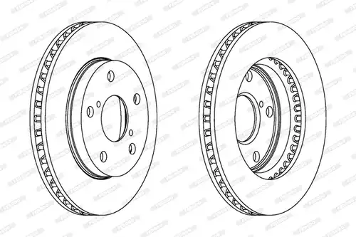 спирачен диск FERODO DDF505