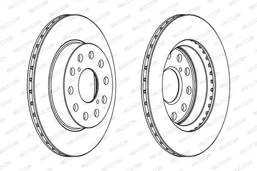 спирачен диск FERODO DDF506