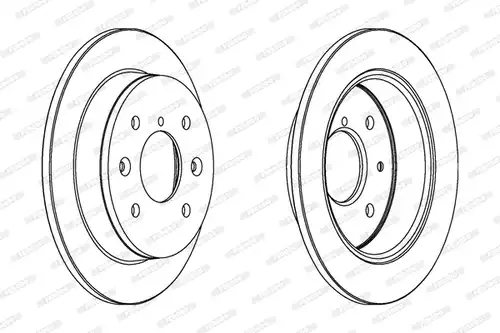 спирачен диск FERODO DDF544