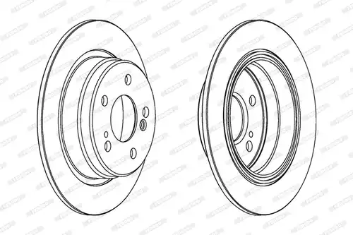спирачен диск FERODO DDF548