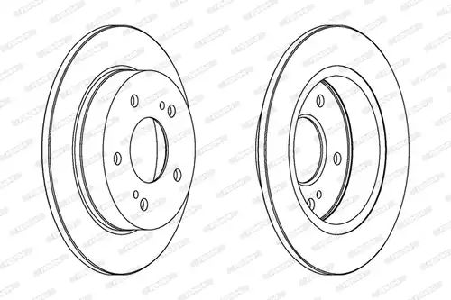спирачен диск FERODO DDF549