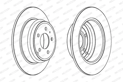 спирачен диск FERODO DDF552