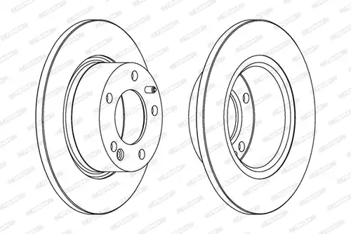 спирачен диск FERODO DDF554