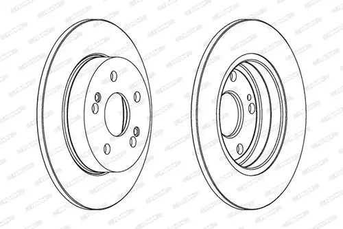 спирачен диск FERODO DDF555