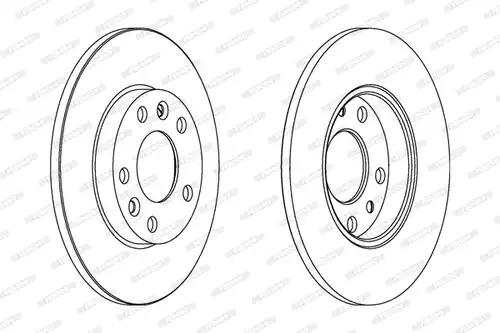 спирачен диск FERODO DDF558