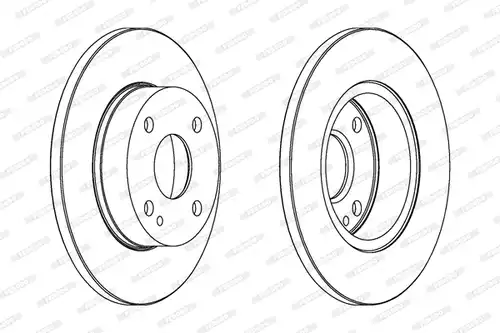 спирачен диск FERODO DDF564