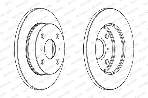 спирачен диск FERODO DDF566