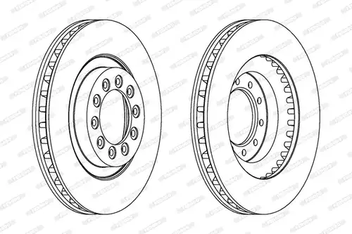 спирачен диск FERODO DDF568