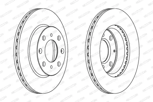 спирачен диск FERODO DDF571