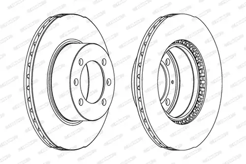 спирачен диск FERODO DDF594