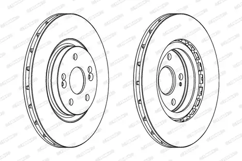 спирачен диск FERODO DDF595