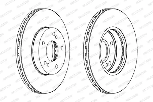 спирачен диск FERODO DDF600