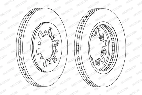спирачен диск FERODO DDF601