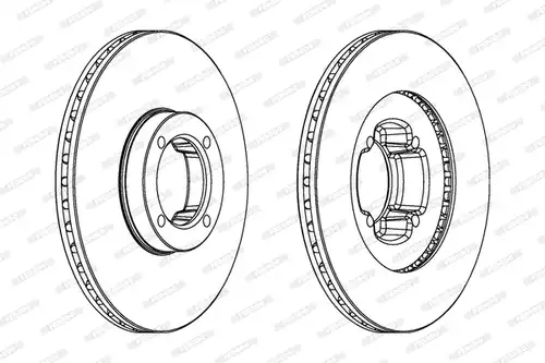 спирачен диск FERODO DDF610