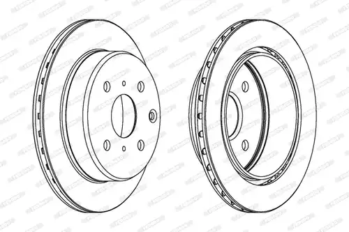 спирачен диск FERODO DDF611