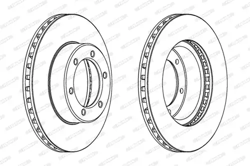 спирачен диск FERODO DDF614