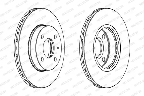 спирачен диск FERODO DDF615