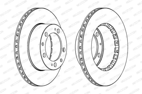 спирачен диск FERODO DDF616