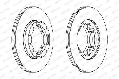 спирачен диск FERODO DDF622