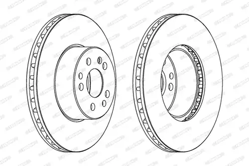 спирачен диск FERODO DDF629