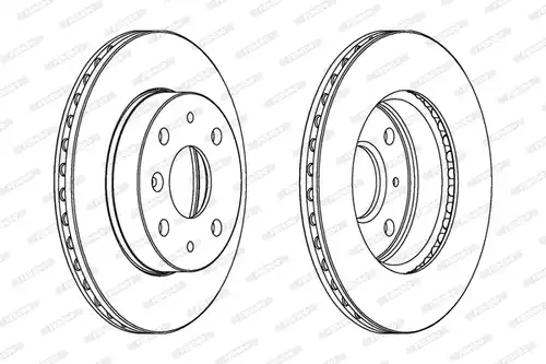 спирачен диск FERODO DDF649