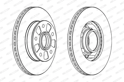 спирачен диск FERODO DDF652