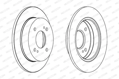 спирачен диск FERODO DDF659