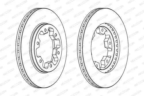 спирачен диск FERODO DDF660