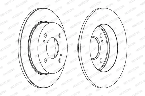 спирачен диск FERODO DDF674