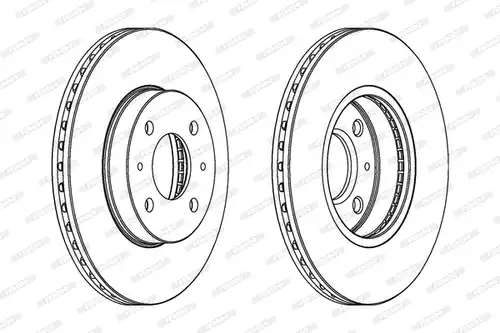 спирачен диск FERODO DDF689