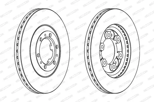 спирачен диск FERODO DDF694