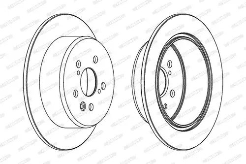 спирачен диск FERODO DDF705
