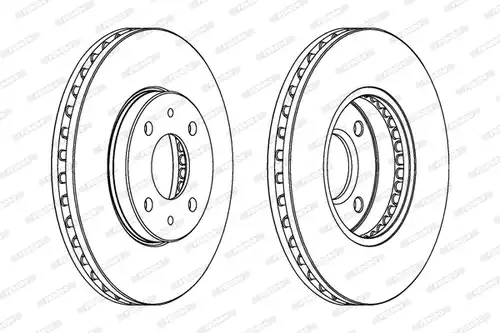 спирачен диск FERODO DDF716